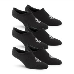   VOLCOM STONES NSHW SOCK 3PACK - Fekete Sportzokni 38-42 méret