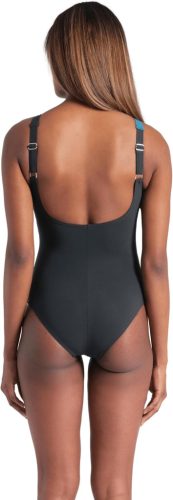 Arena Liliana Back női fürdőruha, alakformáló, szürke–zöld, több méret