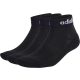 Adidas Linear Ankle Cushioned zokni, 3 pár – fekete/fehér, 40–42 méret