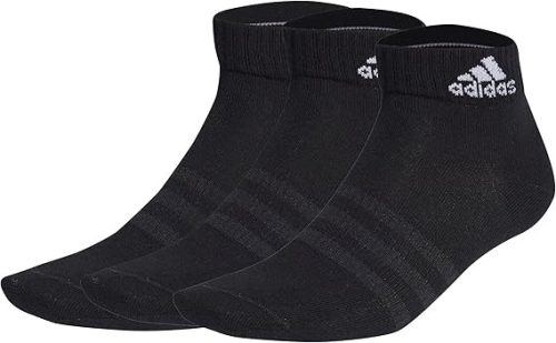 Adidas Thin & Light boka zokni, 3 pár – fekete/fehér, 40–42 ,méret