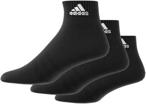 Adidas Thin & Light boka zokni, 3 pár – fekete/fehér, 40–42 ,méret