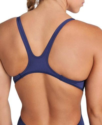 Arena női Challenge Open Back MaxLife egyrészes versenyfürdőruha – sötétkék/fehér, több méretben