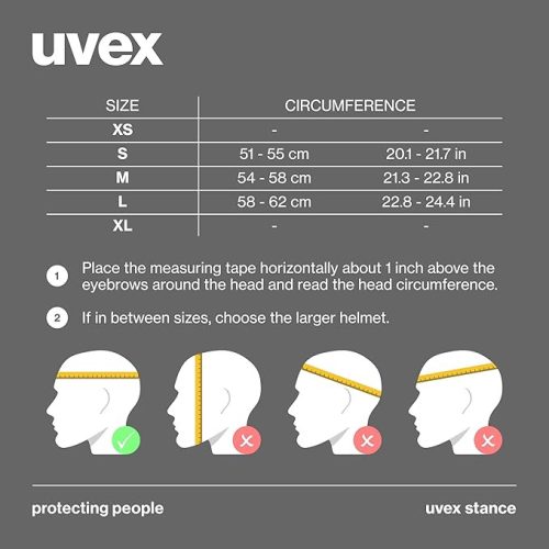 uvex Stance Heavy Duty sísisak (S/M) 54–58 cm méretben