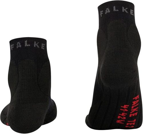 FALKE TE2 Short W női tenisz zokni – egy pár, fekete (Black 3000), méret 39–40 EU  méret