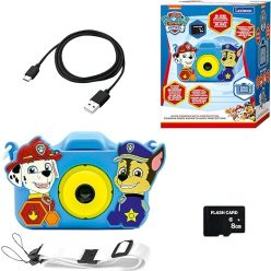   Lexibook Paw Patrol 4-az-1 gyerek kamera – fénykép, videó, MP3 és játék funkciók, 15 képkeret, 8 GB memória (DJ078PA), gyári dobozban