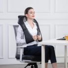 Snailax Shiatsu váll-nyak hátmasszírozó hővel, hátmasszírozó, elektromos 4D forgómasszírozó