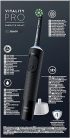 Oral-B Vitality Pro elektromos fogkefe, 3 tisztítási móddal és Protect X Clean fogkefefejjel, fekete