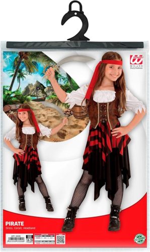 WIDMANN MILANO Party Fashion - Gyermek kalóz  lány jelmez(4-5 éves)