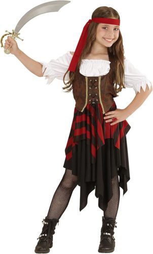 WIDMANN MILANO Party Fashion - Gyermek kalóz  lány jelmez(4-5 éves)
