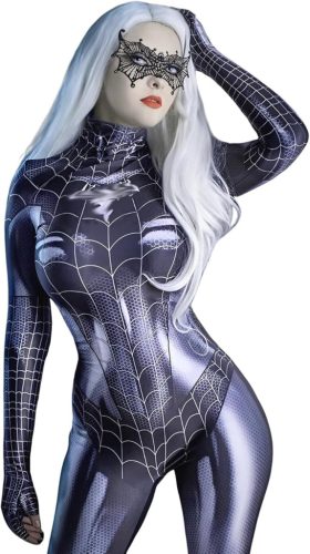 Ragno női jelmez – Egyrészes bodysuit felnőtteknek(XL- méret)