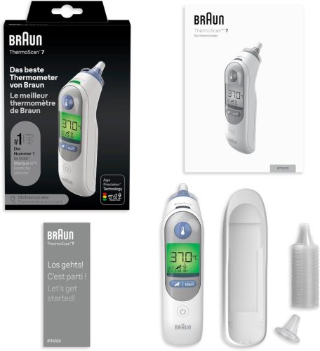 Braun IRT6520 Thermo Scan 7 infravörös fülhőmérő, fehér