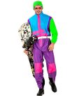 W WIDMANN MILANO Party Fashion - Snowboardos Jelmez, Overall, Retro Hóruha, 80-as évekbeli Öltözet