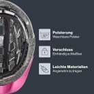 Uvex Air Wing könnyű univerzális kerékpáros sisak – pink-fehér, állítható méret, LED lámpával bővíthető (52–57 cm)