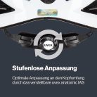 Uvex Air Wing könnyű univerzális kerékpáros sisak – pink-fehér, állítható méret, LED lámpával bővíthető (52–57 cm)