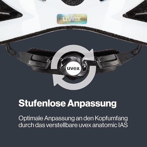 Uvex Air Wing könnyű univerzális kerékpáros sisak – pink-fehér, állítható méret, LED lámpával bővíthető (52–57 cm)