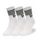 New Era Stripe Crew zokni – fehér, 43–46 méret