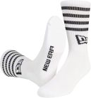New Era Stripe Crew zokni – fehér, 43–46 méret