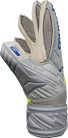 Reusch Attrakt Grip Finger Junior unisex kapuskesztyű – szürke/neonsárga, 5-ös méret