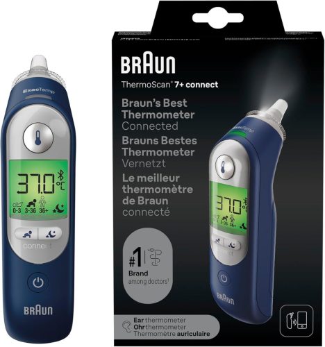 Braun ThermoScan® 7+ Connect IRT6575NWE  fülhőmérő-kék