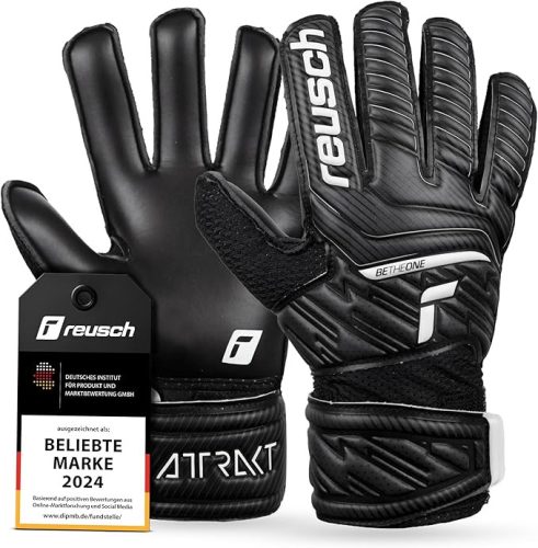 Reusch Attrakt Solid Junior gyerek kapuskesztyű – fekete, méret -5