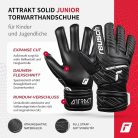 Reusch Attrakt Solid Junior gyerek kapuskesztyű – fekete, méret -5