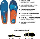 Sidas Cushioning Gel 3D talpbetét – párnázott, zselés, 3D kialakítású betét mindennapi és sportcipőkhöz