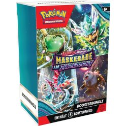   Pokémon Kártyajáték – Karmesin & Purpur Twilight Masquerade Booster Csomag (6 booster), Német verzó