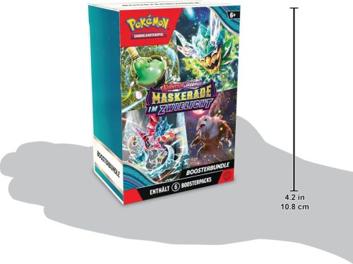Pokémon Kártyajáték – Karmesin & Purpur Twilight Masquerade Booster Csomag (6 booster), Német verzó