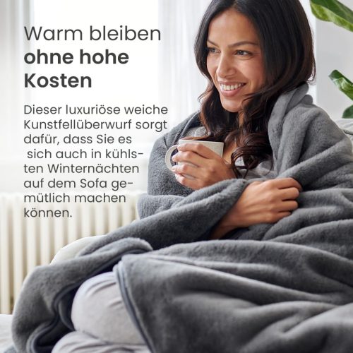 Cosi Home Luxury elektromos melegítő takaró ( 180 x 130 cm) szürke