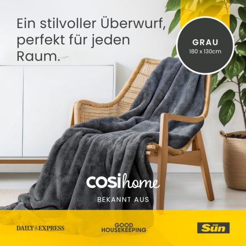 Cosi Home Luxury elektromos melegítő takaró ( 180 x 130 cm) szürke