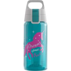   SIGG VIVA ONE Unicorn gyerek kulacs – szivárgásmentes fedéllel, egykezes nyitással, BPA-mentes, 0,5 liter