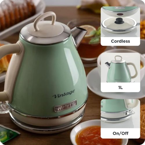 Ariete Vintage 2868 vízforraló, elektromos vízforraló , zöld