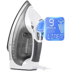    Beautural  gőzölős vasaló 2400 watt,  kerámia talp, 340 ml-es tartály, 9 gőzbeállítás, LCD kijelző