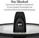GSW Gourmet Nero energiatakarékos edény üvegfedővel 24 cm 4 l fekete