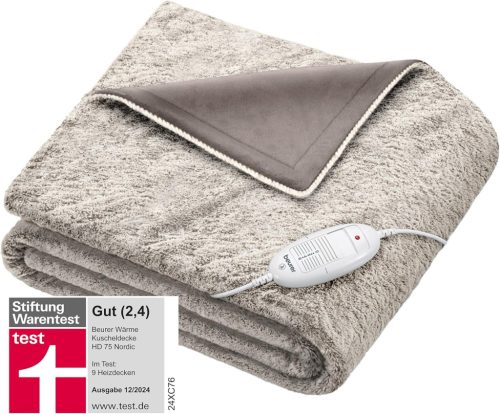 Beurer HD 75 Nordic elektromos takaró 180 x 130 cm,bézs/barna