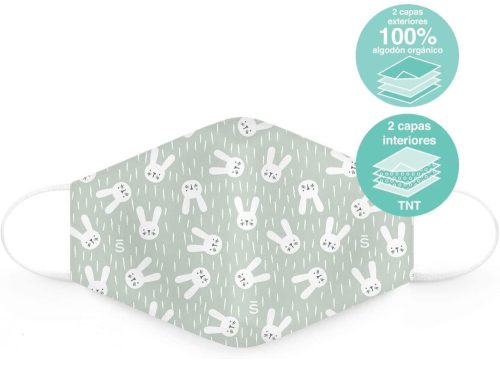 SUAVINEX újrafelhasználható higiénikus gyermekmaszkok 3-5 éves korig