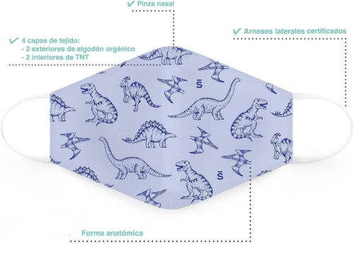 SUAVINEX újrafelhasználható higiénikus gyermekmaszkok 6-10 éves korig