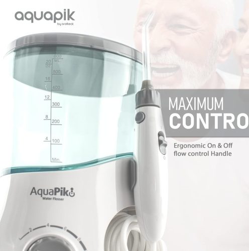 Aquapik 100 - Professzionális fog- és orröblítő 7 multifunkcionális fúvókával