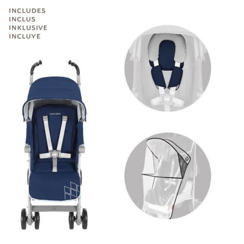 Maclaren Techno XT Medieval Babakocsi, kék / ezüst