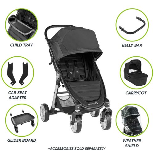 Baby Jogger babakocsi időjárásálló huzat és esővédő | City Mini 2-höz (4 kerekű) | Távol tartja az esőt, a havat és a szelet