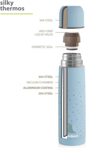 Miniland 89218 Baby  termosz 500 ml-es, égkék és rózsaszín