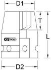 KS TOOLS 515.1051 Erő dugókulcs