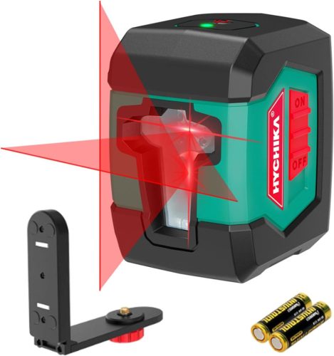 HYCHIKA keresztlézeres  vízszintező , 15 m, kézi/automatikus , IP54, 360°-ban forgó mágneses alap, szintező eszköz