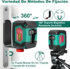 HYCHIKA keresztlézeres  vízszintező , 15 m, kézi/automatikus , IP54, 360°-ban forgó mágneses alap, szintező eszköz