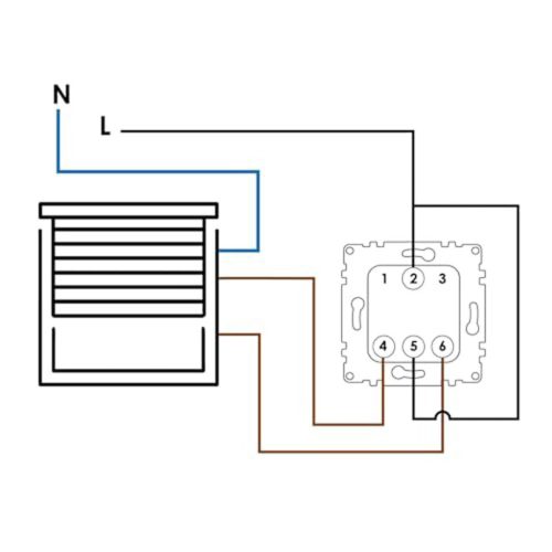  WESA - Duplafalú nyomógomb szabványos automata redőnyökhöz