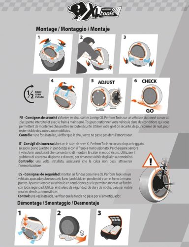 XL Perform Tools TX6 450456 Textil hólánc