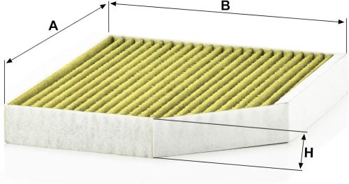 MANN-FILTER utastér levegő szűrő FP 2450 – FreciousPlus biofunkcionális pollenszűrő (audi)