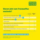 MANN-FILTER utastér levegő szűrő FP 2450 – FreciousPlus biofunkcionális pollenszűrő – Doboz sérült