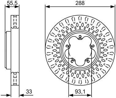 BOSCH 0 986 479 A49 Féktárcsa - 1db féktárcsa - FORD Tourneo Custom, TRANSIT Custom, TRANSIT