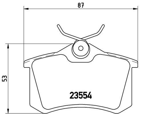 BREMBO P 68 024 Fékbetét készlet(Renault, Citroen)